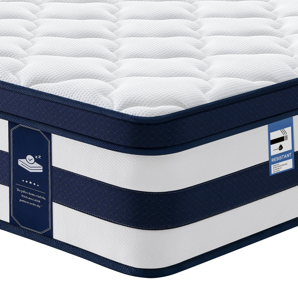 Vorbed 14 Inch Gel Memory Foam Sprung Hybrid Mattress