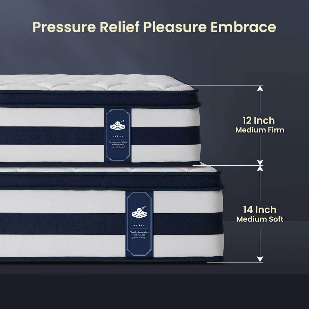 Vorbed 12 Inch Gel Memory Foam Sprung Hybrid Mattress