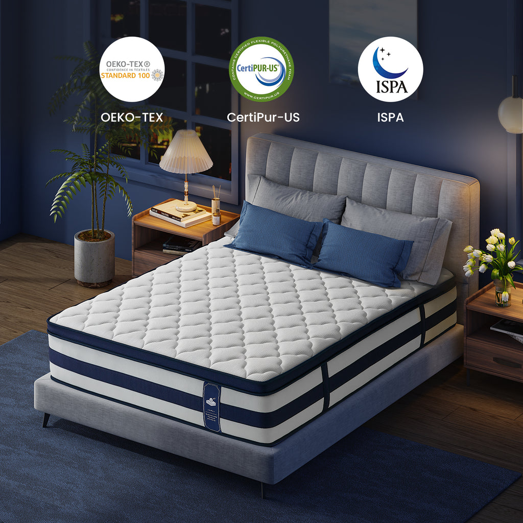 Vorbed 12 Inch Gel Memory Foam Sprung Hybrid Mattress